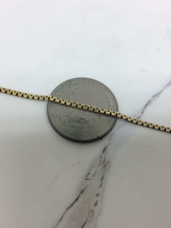 14K REAL Hollow Yellow Gold 2.00mm-7.50mm Diamond Cut FIGARO  14K YELLOW Real Solid GOLD SKINNY Fancy LINK CHAIN 18 INCH 2.00MM